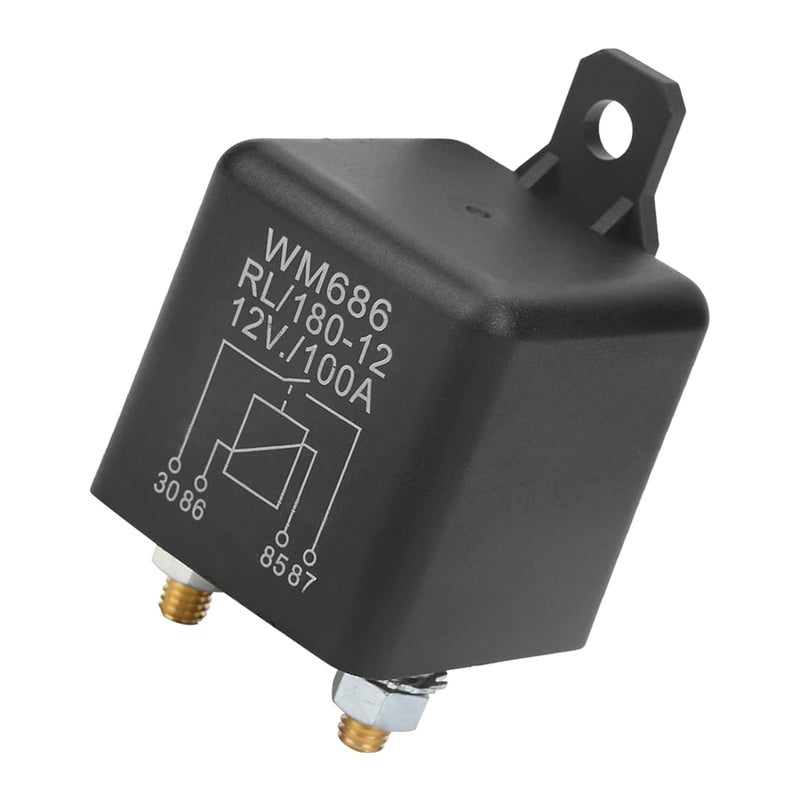 التوصيل متاح للمناطق الساحلية والداخلية على حد سواء 3 قطع مرحل بدء تشغيل DC 12V 100A مفتوح عادي 2 دبوس تشغيل/إيقاف تحكم بديل يقلل العيوب تصميم عصري منتشر يناسب كل ميزانية - Image 4