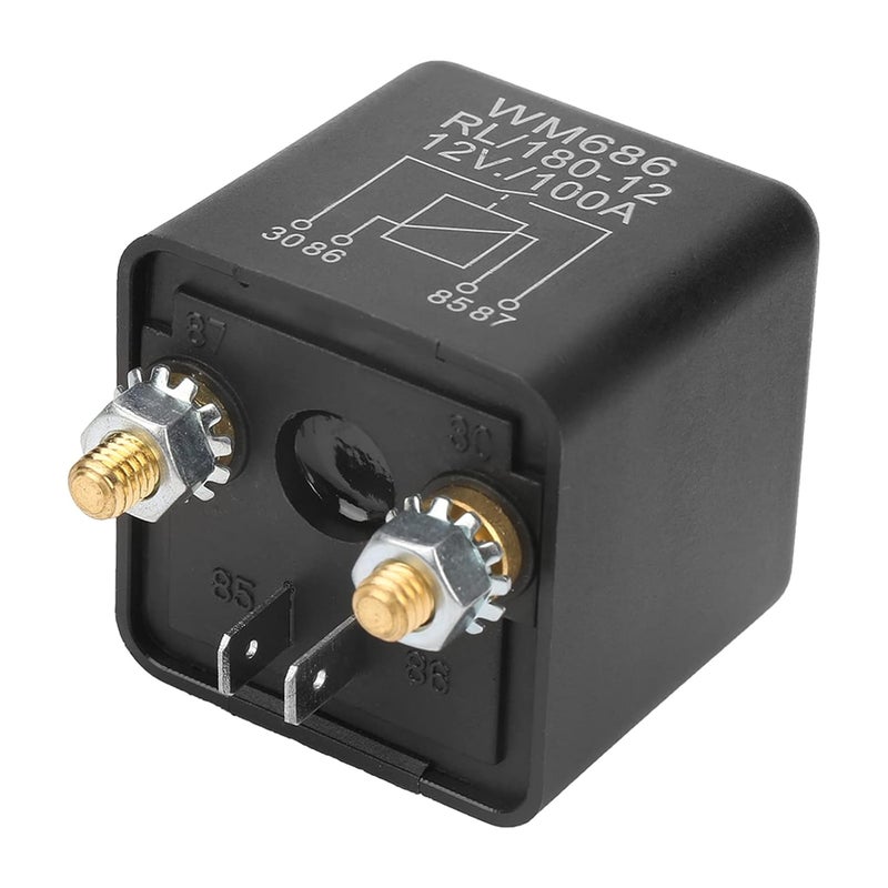 التوصيل متاح للمناطق الساحلية والداخلية على حد سواء 3 قطع مرحل بدء تشغيل DC 12V 100A مفتوح عادي 2 دبوس تشغيل/إيقاف تحكم بديل يقلل العيوب تصميم عصري منتشر يناسب كل ميزانية - Image 5