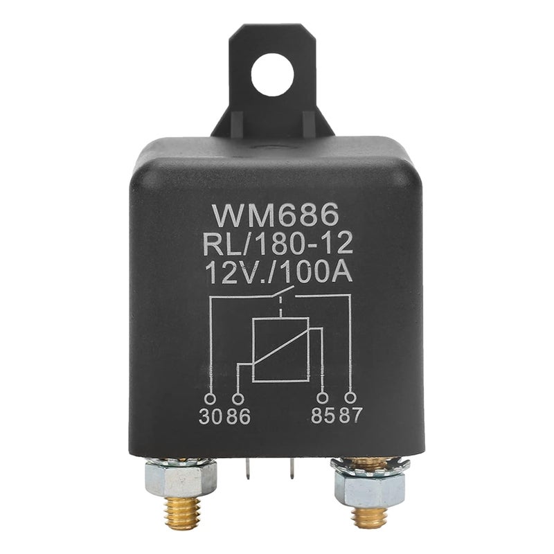 التوصيل متاح للمناطق الساحلية والداخلية على حد سواء 3 قطع مرحل بدء تشغيل DC 12V 100A مفتوح عادي 2 دبوس تشغيل/إيقاف تحكم بديل يقلل العيوب تصميم عصري منتشر يناسب كل ميزانية - Image 3
