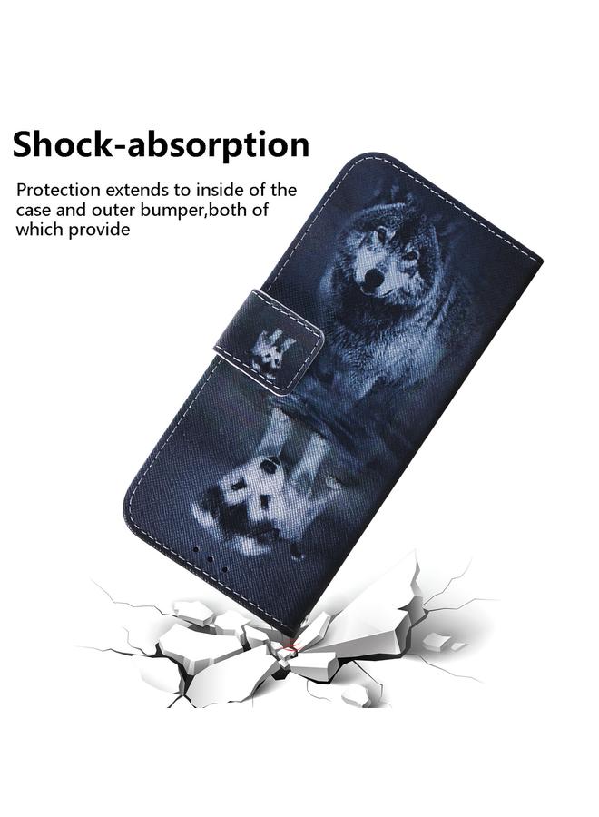 Zaboon Case For Infinix Smart 6 Plus Coloured Drawing Horizontal Flip Leather Phone Case - Image 4