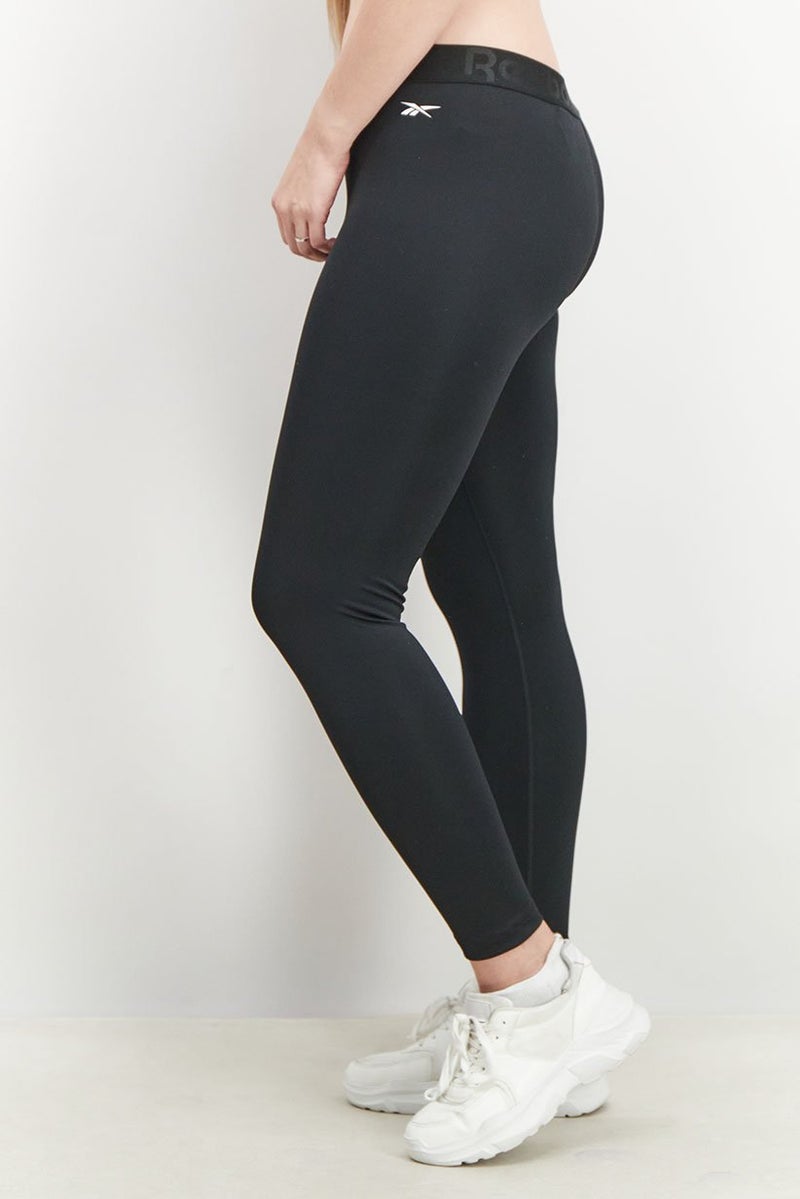 Reebok سراويل ليغينغ رياضية نسائية، سوداء - Image 4