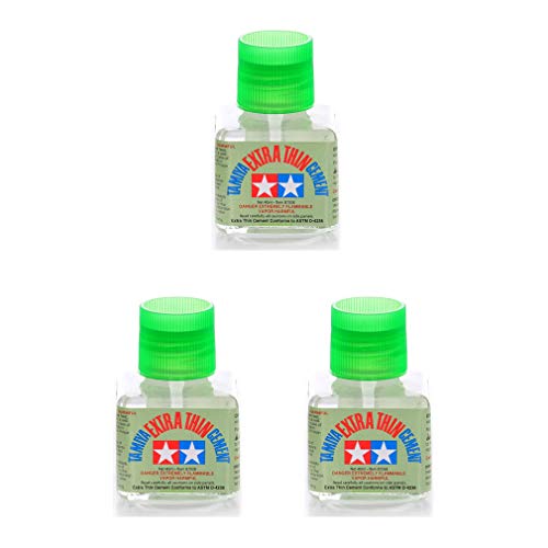 Tamiya 87038 Extra Thin Cement Glue Fine Tip 40ml (3 Pack) - Image 2
