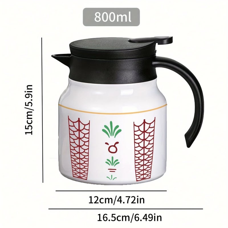 Medium Flower Tea Pot 27oz Stainless Steel Leak Proof Insulated Flask - Image 3