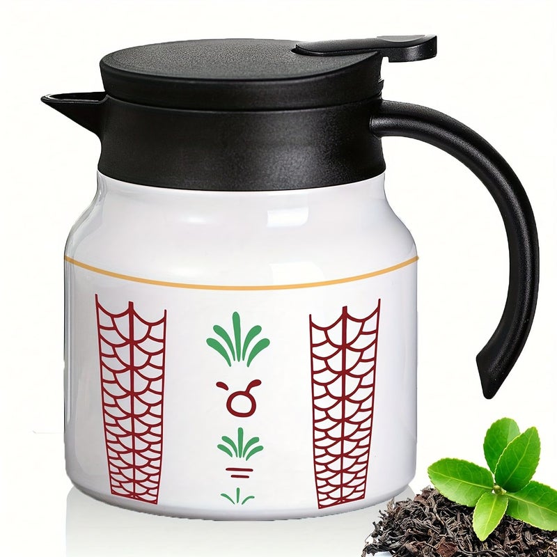 Medium Flower Tea Pot 27oz Stainless Steel Leak Proof Insulated Flask - Image 2