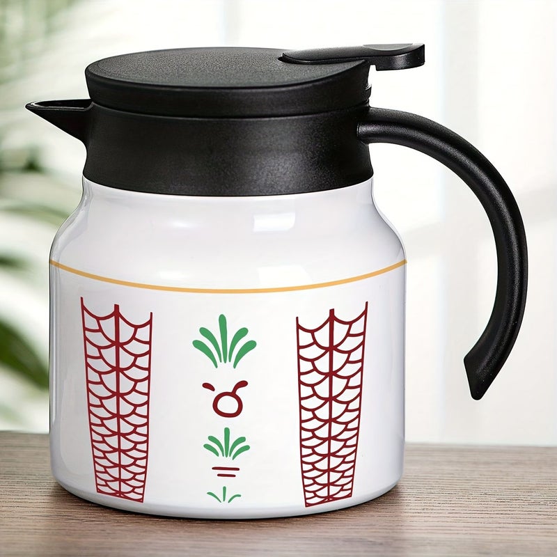 Medium Flower Tea Pot 27oz Stainless Steel Leak Proof Insulated Flask - Image 5