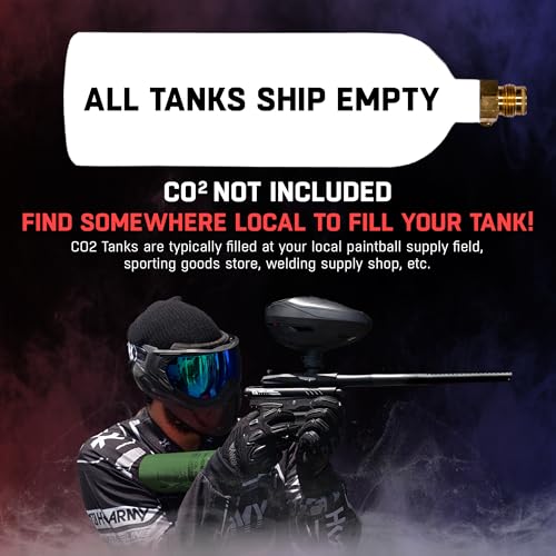 HK Army 20oz Aluminum CO2 Tank - High Pressure Compressed Air System for Paintball & Airsoft Gear - Olive - Image 4