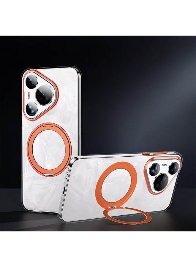 general HUAWEI Pura 70 70 Pro Pro Plus 70 Ultra Slim Phone Case Magnetic Phone Holder Protective Support Wireless Charging Drop proof Transparent - Image 2