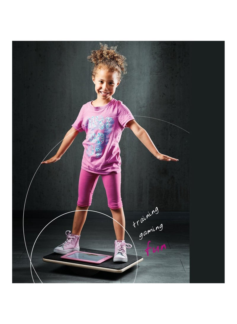 Generic Plankpad Pro – Interactive Bodyweight Plank Board & Home Fitness Trainer Indoor & Outdoor Family Workout Fun - Walnut Veneer Black  - Image 4