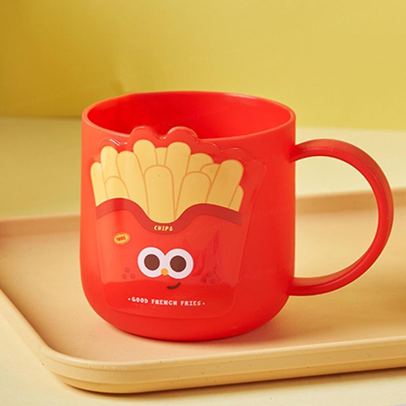 FunBlast Milk Mug for Kids – 350 Ml; Unbreakable Mug for Kids, Milk Mugs for Kids Unbreakable - Milk Drinking Cup for Kids (GoodFrenchFries) - Image 1