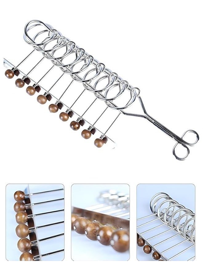 MAGIKON Traditional Brain Teaser, Classical Metal Chinese 9 Linked Rings Puzzle,Comes with Instruction - Image 2