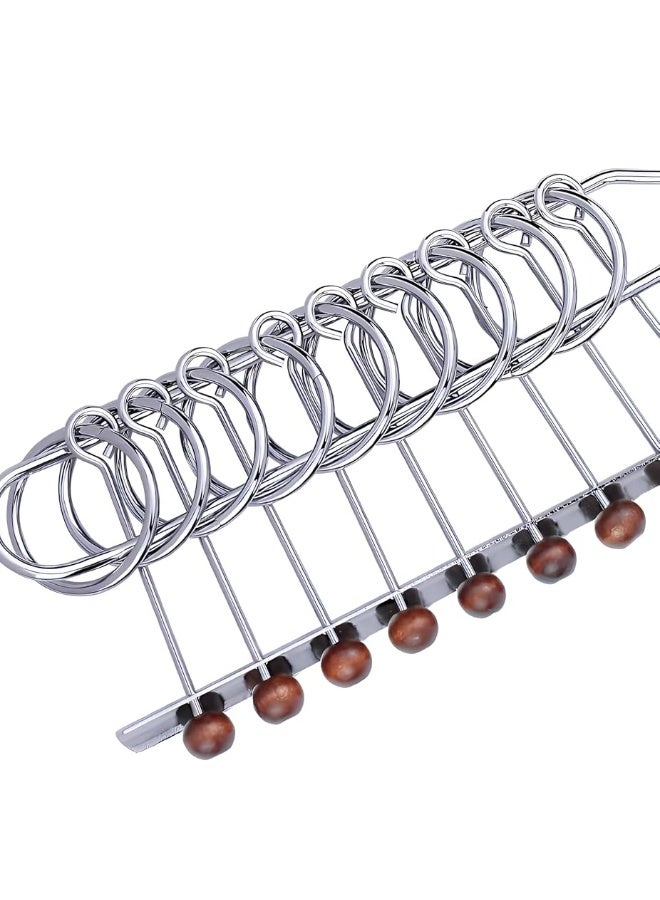 MAGIKON Traditional Brain Teaser, Classical Metal Chinese 9 Linked Rings Puzzle,Comes with Instruction - Image 3