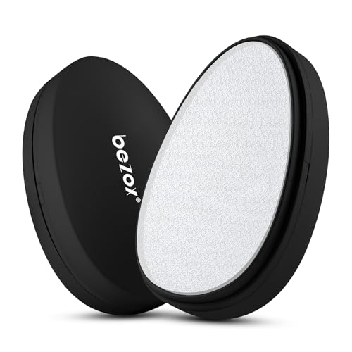 BEZOX Nano Glass Foot Pumice Stone Callus Remover with Cover Gentle Glass Foot File Scraper Effective Feet Scrubber for Dead Skin and Portable Pedi Egg Foot Care Tool Black - Image 1