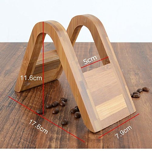 SoClaay Bamboo Coffee Filter Holder - Storage Rack & Stand for 4 Filter Papers (Type A) - Image 4