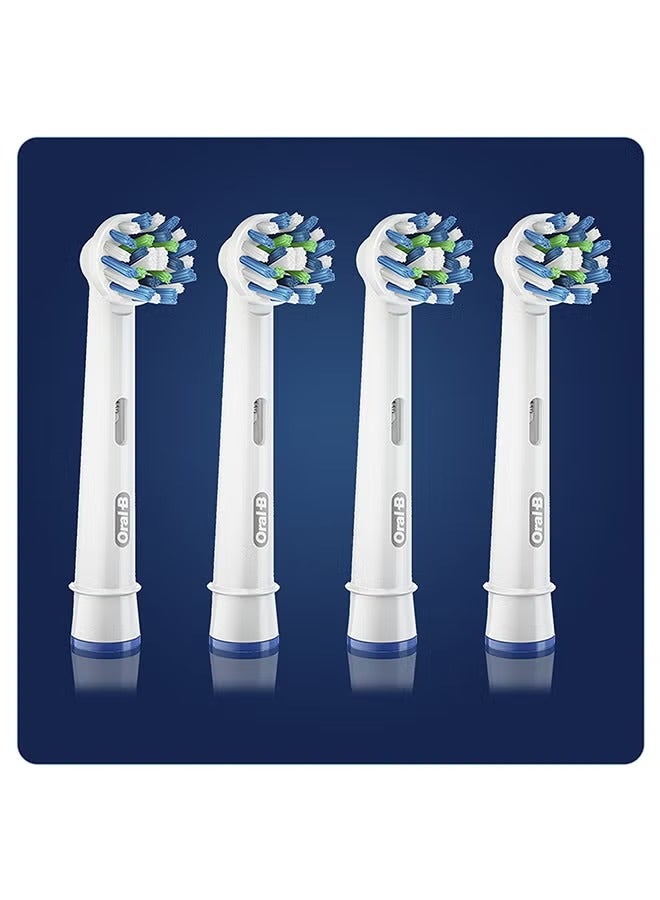 Oral-B 4-Piece Cross Action Replacement Brush Heads White - Image 2