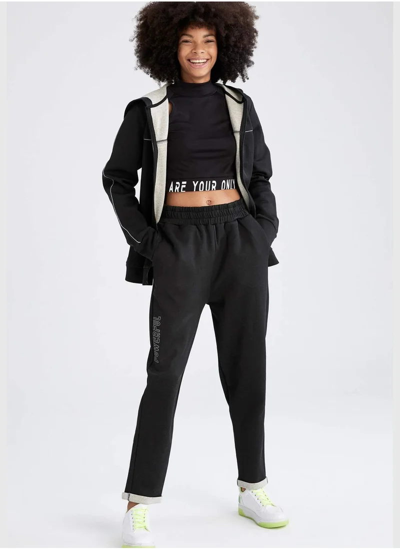 ديفاكتو Standard Fit Tie Waist Joggers