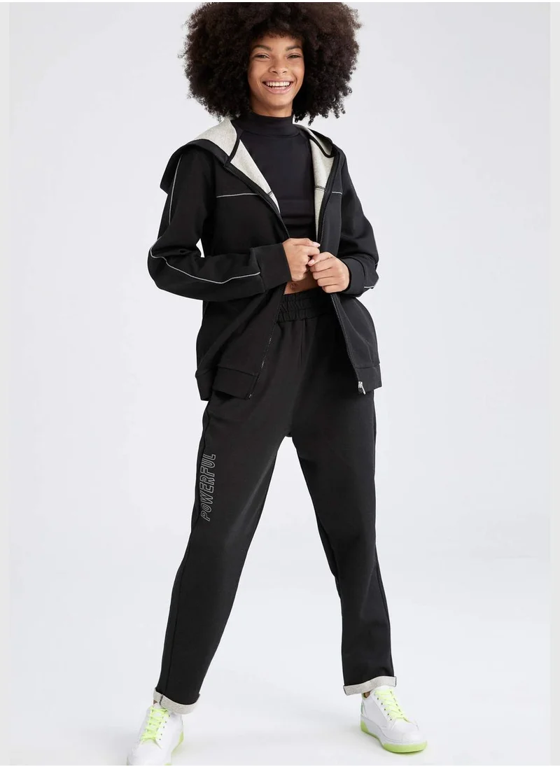 ديفاكتو Standard Fit Tie Waist Joggers