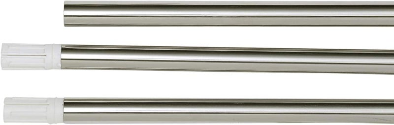 U-Shaped Adjustable Steel Shower Curtain Rod - Silver - Image 2