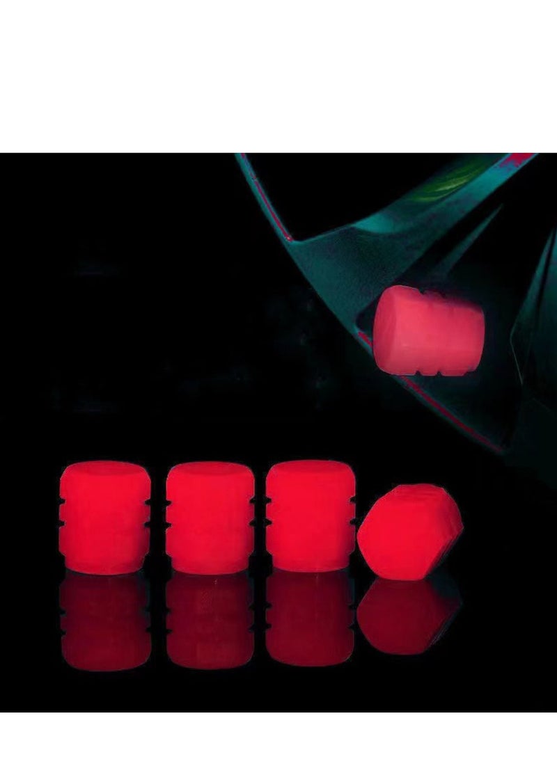 4 عبوات من أغطية صمام الإطارات الحمراء - Image 2