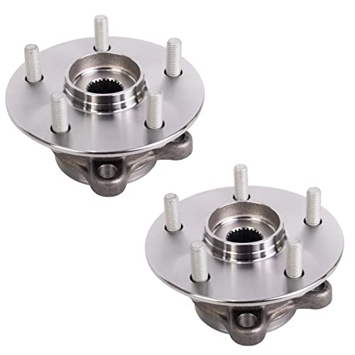 TRQ 2 Piece Front Wheel Bearing & Hub Assembly Set Compatible with 2019-2022 Lexus UX200 2019-2023 UX250h 2018-2022 Toyota C-HR - Image 1