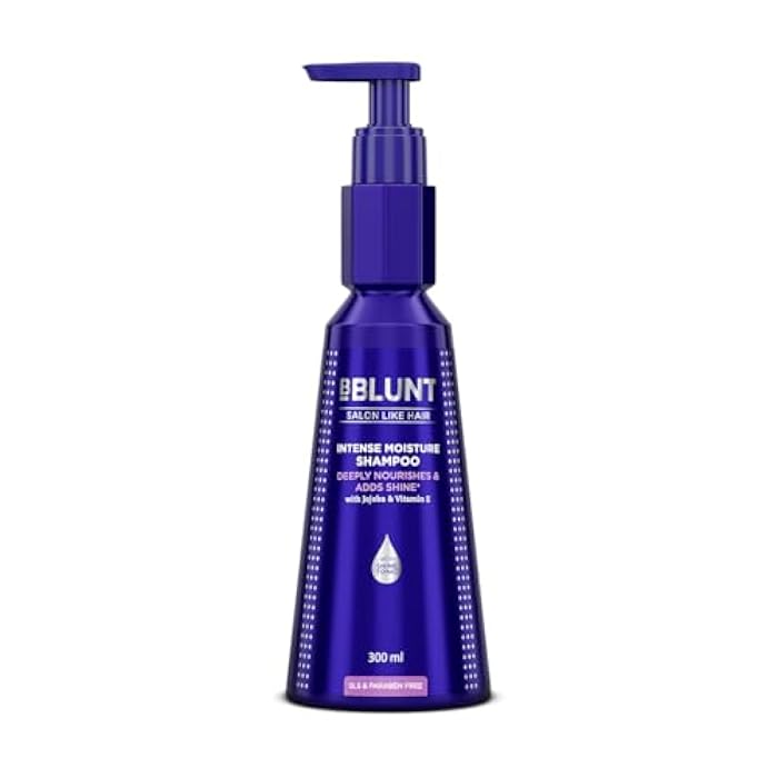 BBLUNT Intense Moisture Shampoo for Dry & Frizzy Hair | Gently Cleanses & Makes Hair Soft | Enhances Elasticity & Adds Shine | Color-Protect Formula | 10.14 Fl Oz/300 ml - Image 1