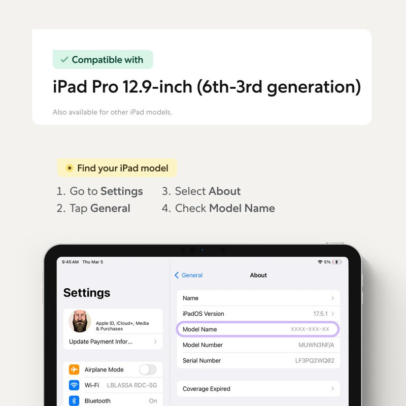PaperlikeÂ® 3 Screen Protector (2x) for iPad Pro 12.9 inch â€“ True Paper-Feel, Bubble-Free Install (Butterfly), Protects Pencil Tip - Image 2