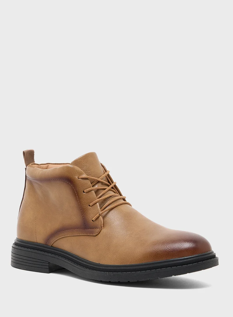 Robert Wood Ankle Lace Up Formal Boots