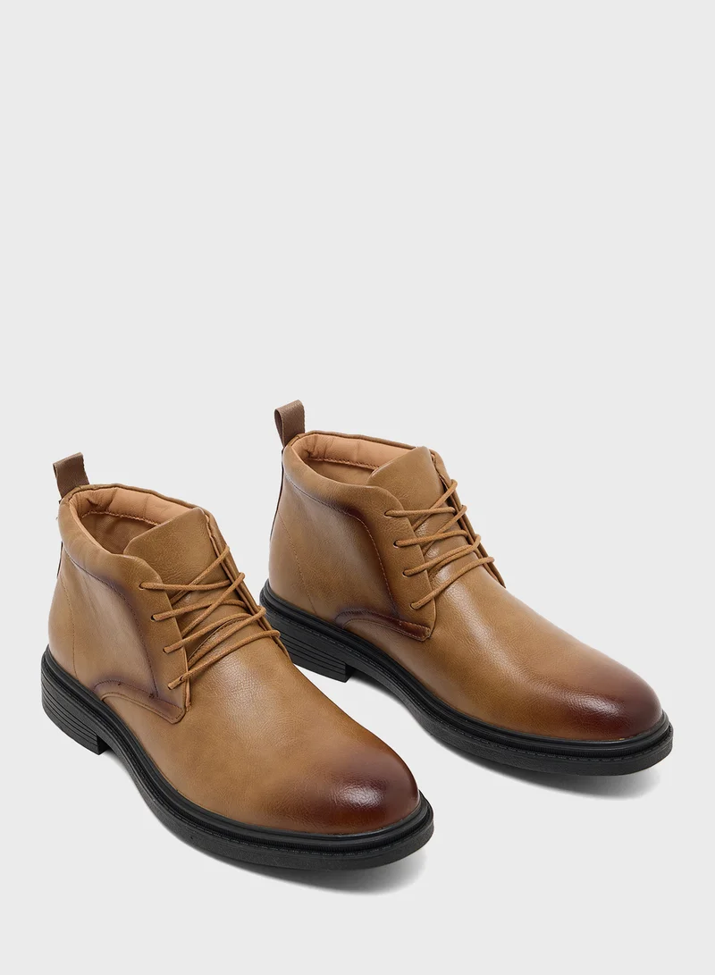 Robert Wood Ankle Lace Up Formal Boots