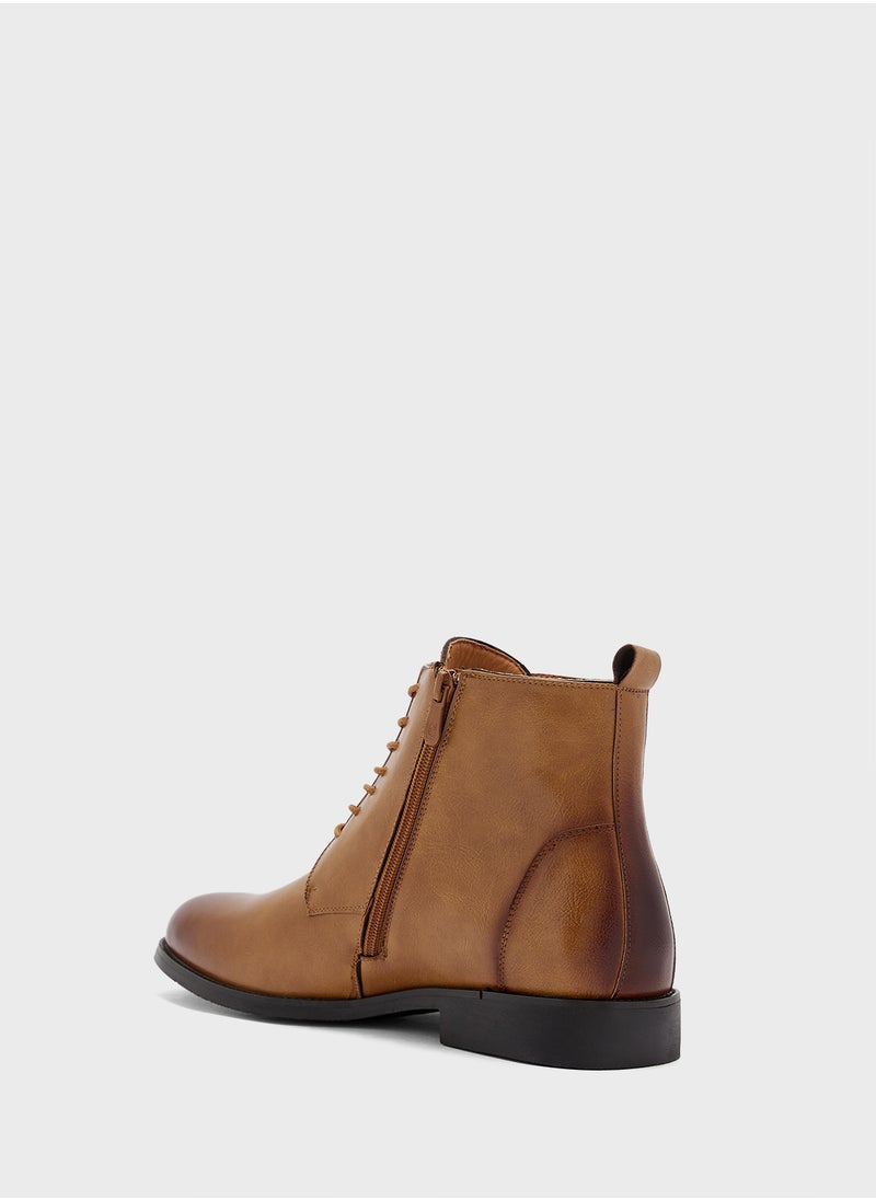 Robert Wood - Ankle Lace Up Formal Boots - Image 1