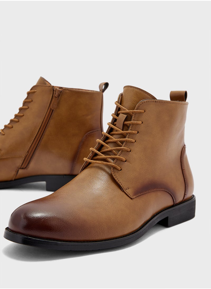 Robert Wood - Ankle Lace Up Formal Boots - Image 1