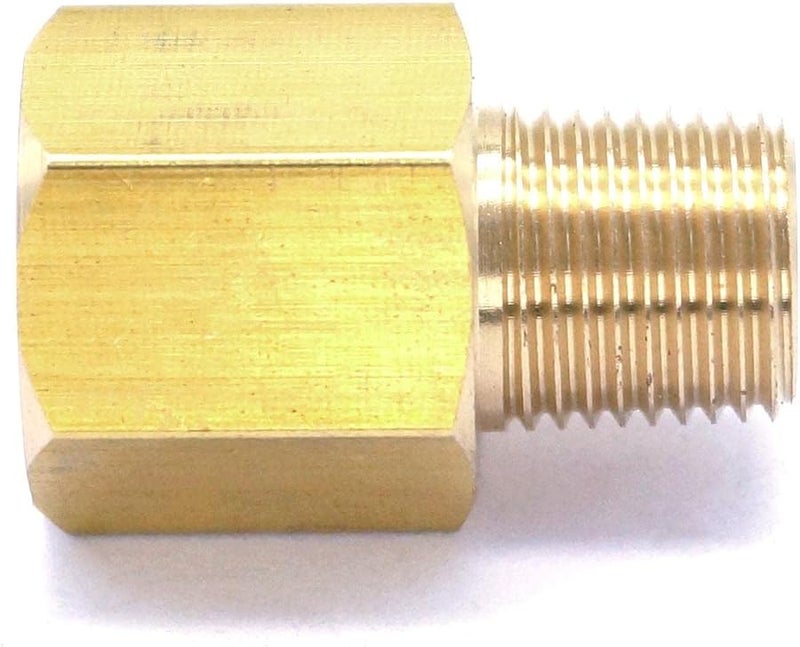 Brass 1 8 BSPT Male To 1 8 NPT Female Pipe Fitting Connector For Pressure Gauge Air Gas Fuel Water - Image 3