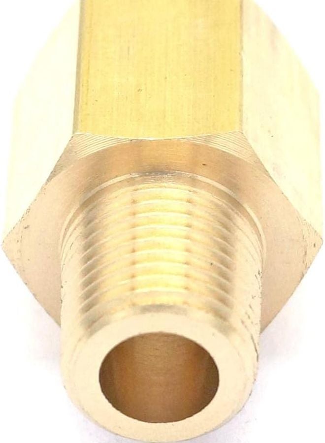 Brass 1 8 BSPT Male To 1 8 NPT Female Pipe Fitting Connector For Pressure Gauge Air Gas Fuel Water - Image 4