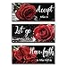 Larkipuzz Fantasy Rain Rose Flower Puzzles for Adults 1000 Pieces Beautiful Floral Faith Jigsaw Puzzle Difficult Inspirational Nature Art Puzzles - Image 4