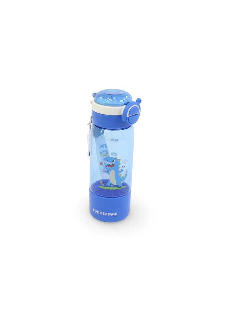 TOKYO Dino Plastic Water Bottle – Blue - Image 1