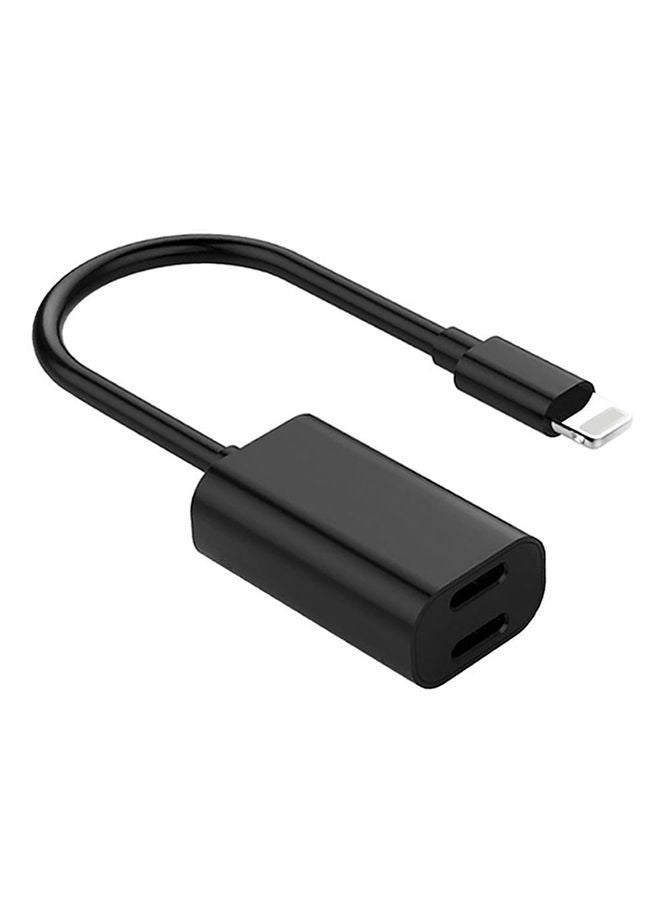 NIBEMINENT Audio AUX Converter Charger Cable Splitter Adapter Black - Image 1