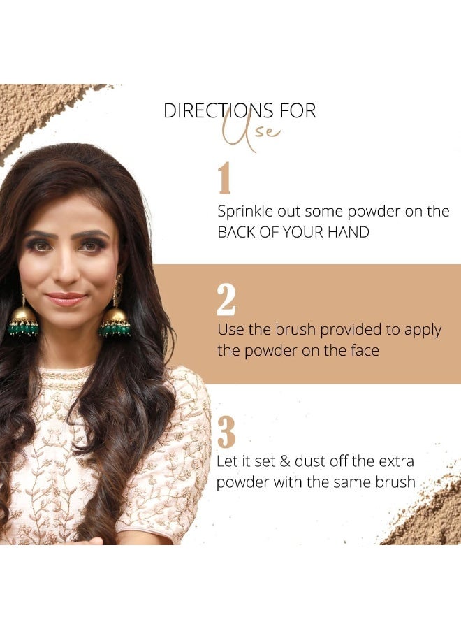 Coloressence بودرة سائبة عالية الدقة بتغطية شفافة طبيعية ناعمة (لون بيج ناعم) مع مجموعة مجانية من 2 إسفنجة مزج - Image 4