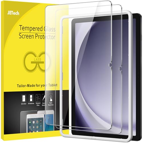 JETech Screen Protector for Samsung Galaxy Tab A11 Plus A11 A9 Plus A9 11Inch 20252023 with Easy Installation Frame Tempered Glass Film HD Clear 2Pack - Image 1