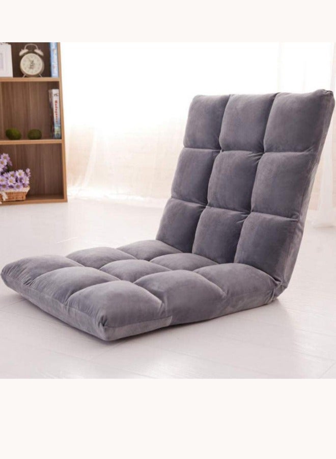 Shop N Cart Floor Chair Folding Lazy Sofa Folding Lazy Floor Sofa with Back Support,Cushion Lazy Couch Lounge Tatami Lounger Floor Seat Couch Recliner with 5 Adjustable Position,Padded Sleeper Bed,Washable Couch Recliner, Home Office Reading  - Image 1