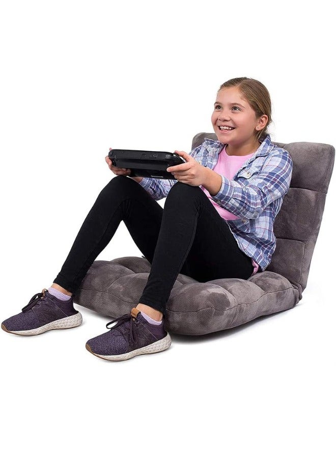 Shop N Cart Floor Chair Folding Lazy Sofa Folding Lazy Floor Sofa with Back Support,Cushion Lazy Couch Lounge Tatami Lounger Floor Seat Couch Recliner with 5 Adjustable Position,Padded Sleeper Bed,Washable Couch Recliner, Home Office Reading  - Image 3