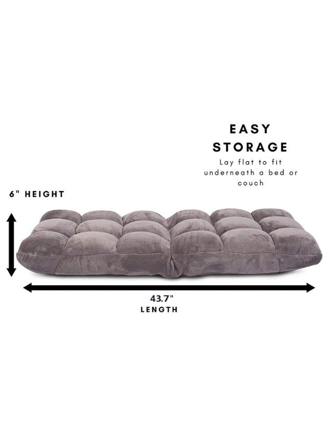 Shop N Cart Floor Chair Folding Lazy Sofa Folding Lazy Floor Sofa with Back Support,Cushion Lazy Couch Lounge Tatami Lounger Floor Seat Couch Recliner with 5 Adjustable Position,Padded Sleeper Bed,Washable Couch Recliner, Home Office Reading  - Image 4