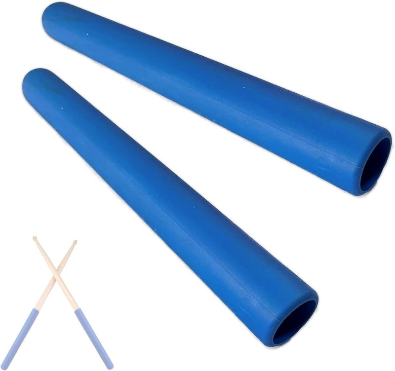 Cheerock Pack of 2 Rubber Drumsticks Grips, Non-Slip Drum Stick Wrap Grips for Drumming Exercise, Comfortable Drum Sticks Handle Grip, Drum Kits Percussion Drumming Accessories - Image 1