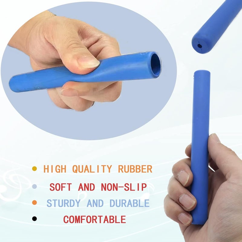 Cheerock Pack of 2 Rubber Drumsticks Grips, Non-Slip Drum Stick Wrap Grips for Drumming Exercise, Comfortable Drum Sticks Handle Grip, Drum Kits Percussion Drumming Accessories - Image 3