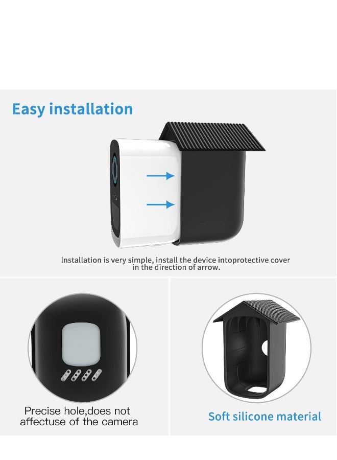 Protective Silicone Skin for Eufy Cam 3C, Security Camera Protect and Camouflage Weatherproof Security Camera Mount  (2 Pack) - Image 4