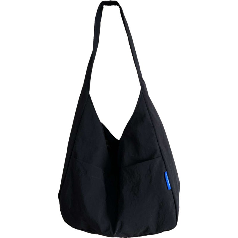 Canvas Underarm Bag Women'S Summer Simple Casual Shoulder Bag Lightweight Large Capacity Commuter Tote Bag - Image 1