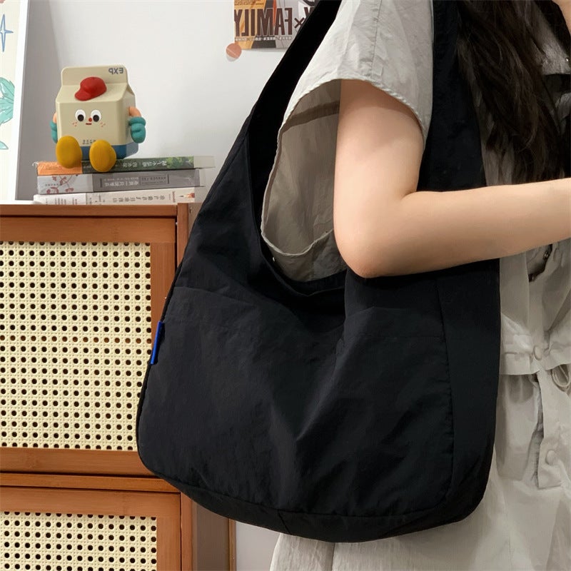 Canvas Underarm Bag Women'S Summer Simple Casual Shoulder Bag Lightweight Large Capacity Commuter Tote Bag - Image 5