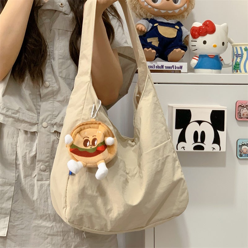 Canvas Underarm Bag Women'S Summer Simple Casual Shoulder Bag Lightweight Large Capacity Commuter Tote Bag - Image 4
