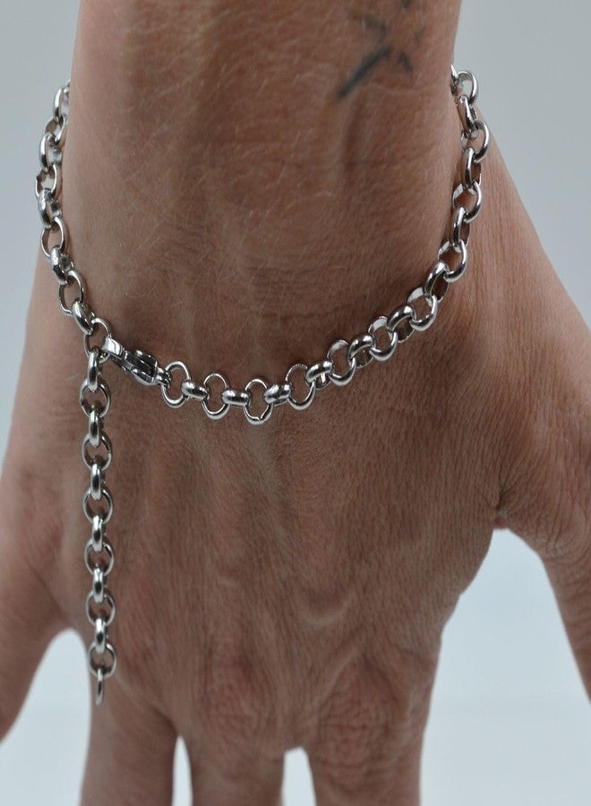 إتس أول أباوت...يو! سوار قابل للتعديل من الفولاذ المقاوم للصدأ بطول 8.5 بوصة، مزين برموز التشيلو والكمان والفيولا ومفتاح صول وباس، قابل للتخصيص بتعليقات قابلة للتركيب، طوله 68 بوصة. - Image 4