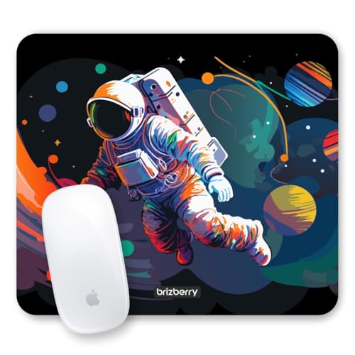 ARTBRIZ® Brizberry Pro-X1 Mouse Pad, Optimised for Speed and Precision, Premium Anti Skid Rubber Base, for Office Desktop Laptop PC Mac, 240mm x 210mm x 3mm (121S - Pack of 1) - Image 1