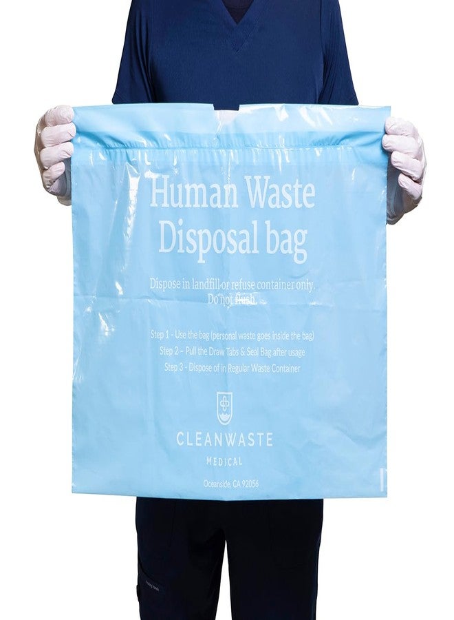 Cleanwaste Medical Nausea Vomit Bag, 10 Pack, 32 oz Each, Pre-Filled with Absorbent Instant Gelling Powder, Leak Resistant, Neutralize Barf Odors, Hospital and Car Throw Up Bags - Image 4
