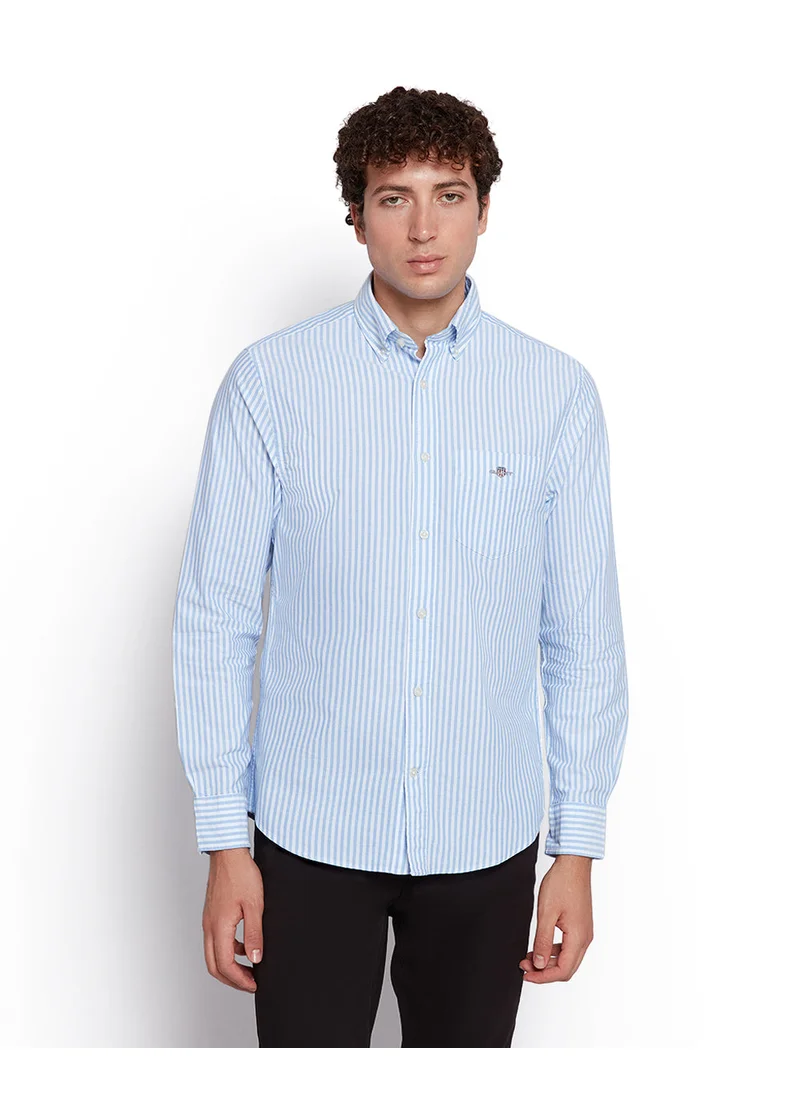 غانت Gant Men’S Regular Fit Striped Oxford Cotton Shirt