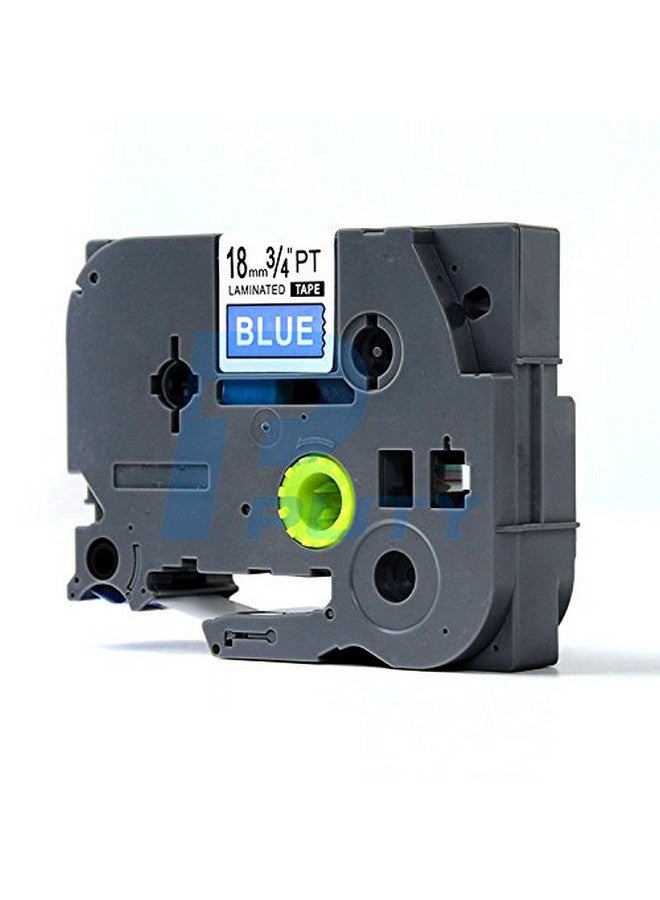 IDIK 1Pk White On Blue Standard Laminated Label Tape Compatible For Brother Ptouch Tze545 Tz545 Tze545(18Mm X 8M) - Image 3